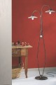 Lampa podłogowa klasyczna z plisowanym kloszem Ferroluce C200-2 L’aquila Classic