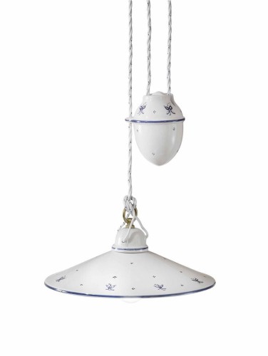 Lampa wisząca ceramiczna klasyczna Ferroluce C056 Asti Classic