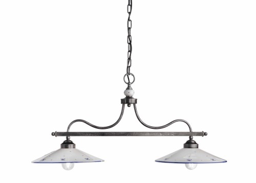 Lampa wisząca ceramiczna podwójna Ferroluce C158 Asti Classic