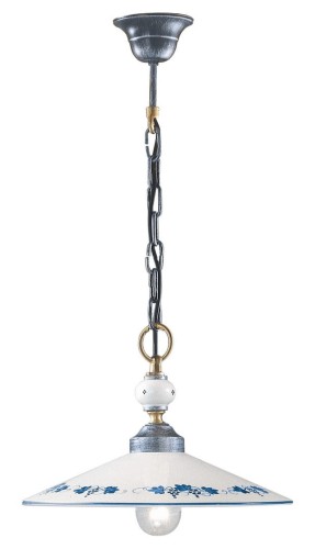Lampa wisząca ceramiczna podwójna Ferroluce C161 Asti Classic