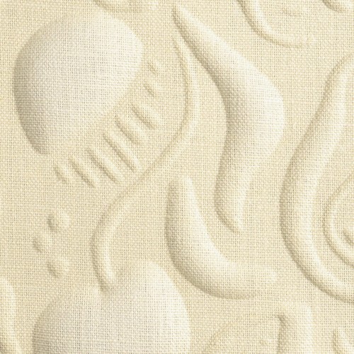 Tapeta tekstylna 3D w owoce Elitis RM1089 01 Mosaïque du verger lin Le Jardin d'Aloes