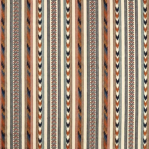 Tkanina w pasy z haftem Morris & Co. X The Huntington Bloomsbury Stripe 237702 The Unfinished Works Stripes