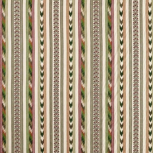 Tkanina w pasy z haftem Morris & Co. X The Huntington Bloomsbury Stripe 237703 The Unfinished Works Stripes
