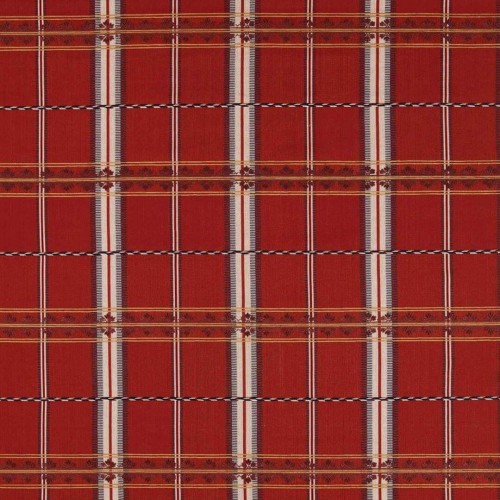 Tkanina w kratę bawełniana Morris & Co. X The Huntington Hanover Check 237695 The Unfinished Works Stripes