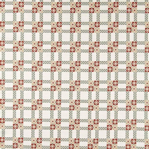 Tkanina w kratkę dekoracyjna Morris & Co. X The Huntington Wsley Weave 237706 The Unfinished Works Stripes