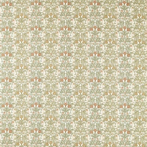 Tkanina w liście dębu i kwiaty Morris & Co. X The Huntington Oak & Blossom 227384 The Unfinished Works Handcrafted