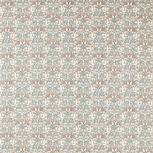 Tkanina w liście dębu i kwiaty Morris & Co. X The Huntington Oak & Blossom 227386 The Unfinished Works Handcrafted