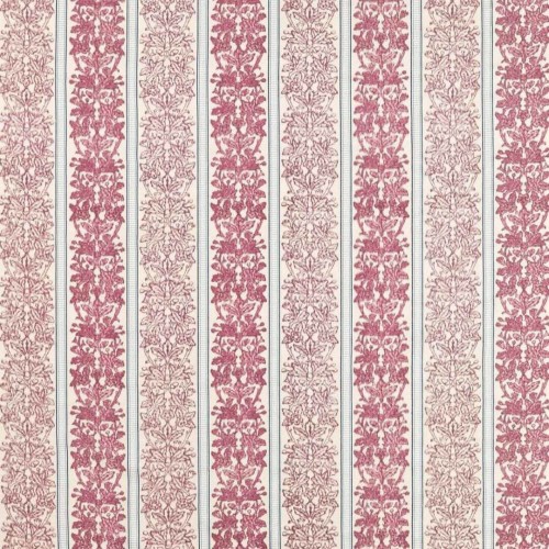 Tkanina w pasy z liśćmi dębu Morris & Co. X The Huntington Oak & Blossom Weave 237670 The Unfinished Works Handcrafted