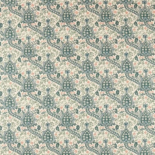 Tkanina w stylu orientalnym Morris & Co. X The Huntington Persian Tulip 227383 The Unfinished Works Handcrafted