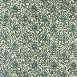 Tkanina haftowana w stylu orientalnym Morris & Co. X The Huntington Persian Tulip Embroidery 237680 The Unfinished Works Handcrafted