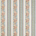 Tkanina w pasy z haftem kwiatowym Morris & Co. X The Huntington Bluebell & Peony Embroidery 237661 The Unfinished Works Fabrics