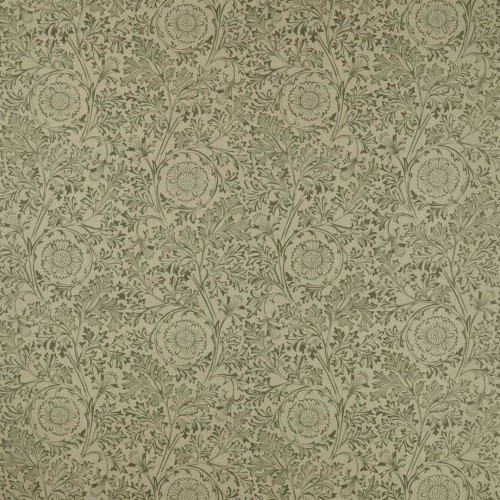 Tkanina w liście i kwiaty rumianku Morris & Co. X The Huntington Chamomile 227388 The Unfinished Works Fabrics