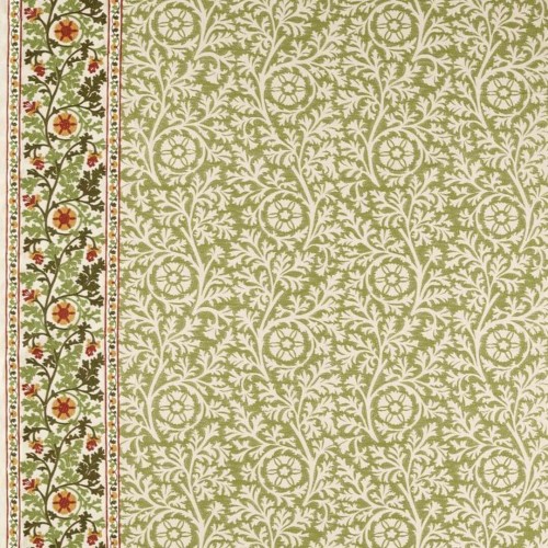 Tkanina w kwiatowy haft Morris & Co. X The Huntington Chamomile Embroidery 237655 The Unfinished Works Fabrics