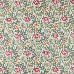 Tkanina w kwiatowy wzór z liśćmi i pnączami Morris & Co. X The Huntington Cornflower 227356 The Unfinished Works Fabrics