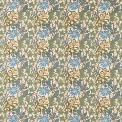 Tkanina haftowana Morris & Co. X The Huntington Cornflower Embroidery 237707 The Unfinished Works Fabrics