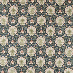 Tkanina dekoracyjna w kwiatowy wzór Morris & Co. X The Huntington Iris & Rose 227375 The Unfinished Works Fabrics