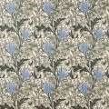 Tkanina haftowana w tulipany i liście akantu Morris & Co. X The Huntington Lent Lily Embroidery 237662 The Unfinished Works Fabrics