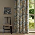 Tkanina haftowana w tulipany i liście akantu Morris & Co. X The Huntington Lent Lily Embroidery 237663 The Unfinished Works Fabrics