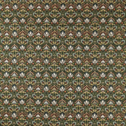 Tkanina dekoracyjna z kwiatowym wzorem Morris & Co. X The Huntington Meda Iris 227367 The Unfinished Works Fabrics