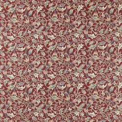 Tkanina w ornament florystyczny Morris & Co. X The Huntington Scrolling Tulip 227362 The Unfinished Works Fabrics