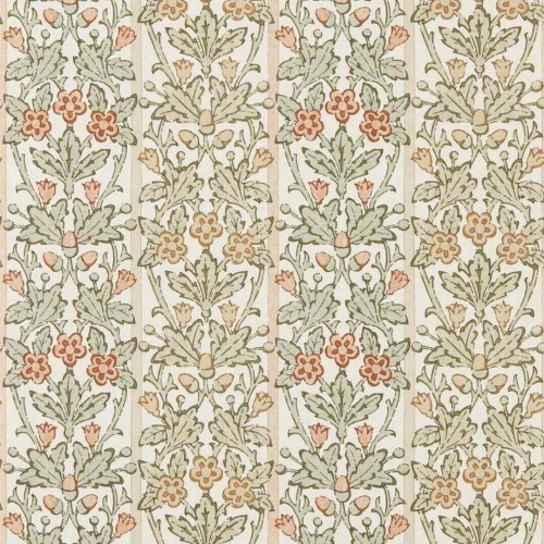 Tapeta roślinna z żołędziami i kwiatami Morris & Co. x The Huntington Oak & Blossom 217589 The Unfinished Works