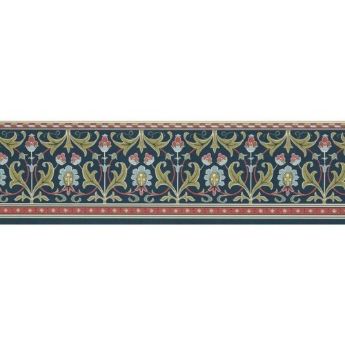 Border w stylu vintage z ornamentem Morris & Co. x The Huntington Ornamental Frieze 217613 The Unfinished Works