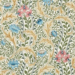 Tapeta klasyczna w kwiaty i liście Morris & Co. x The Huntington Wild Tulip & Vine 217576 The Unfinished Works