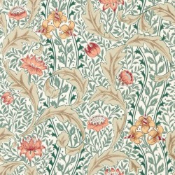 Tapeta klasyczna w kwiaty i liście Morris & Co. x The Huntington Wild Tulip & Vine 217578 The Unfinished Works