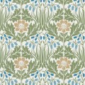 Tapeta roślinna z dzwonkami i zawilcami Morris & Co. x The Huntington Woodbell & Anemone 217572 The Unfinished Works