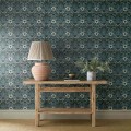 Tapeta roślinna z dzwonkami i zawilcami Morris & Co. x The Huntington Woodbell & Anemone 217574 The Unfinished Works
