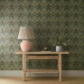 Tapeta roślinna z dzwonkami i zawilcami Morris & Co. x The Huntington Woodbell & Anemone 217575 The Unfinished Works