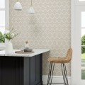 Tapeta elegancka kratownica Sanderson 216337 Empire Trellis Curios