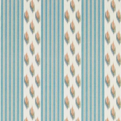 Tapeta w pasy z motywem ikat Sanderson 217444 Musafir Curios