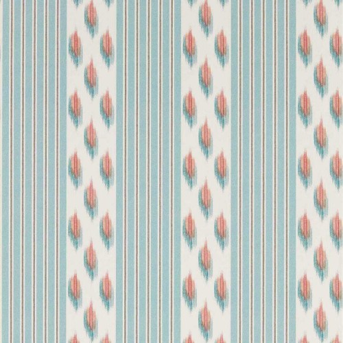 Tapeta w pasy z motywem ikat Sanderson 217445 Musafir Curios