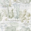 Tapeta z pejzażem drzew Sanderson 216283 Waterperry Curios