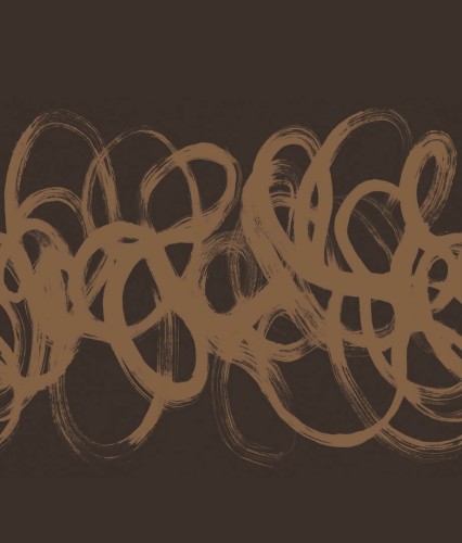 Mural z efektem pociągnięć pędzla Elitis RM102575 Voltige  Mouvements