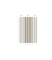 Mural pasy Bold Stripe Moss Wallcolors