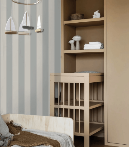 Mural pasy Bold Stripe Storm Wallcolors