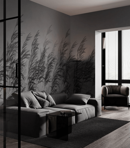 Mural delikatne trawy Cane Wallcolors