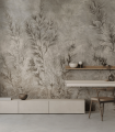 Mural delikatne suche trawy Dry Grass Grey Wallcolors