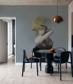 Mural kobieta z krajobrazem Landscape Muse Blue Wallcolors