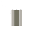 Mural paseczki Stripe Forest Sage Wallcolors