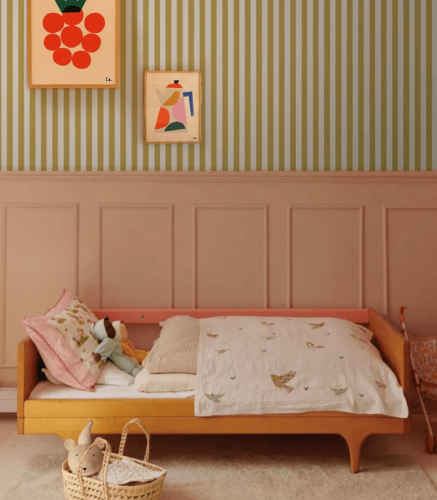 Mural paseczki Stripe Meadow Mustard Wallcolors