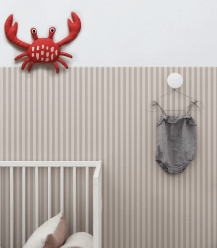 Mural paseczki Stripe Rose Haze Wallcolors