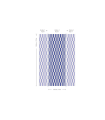 Mural z geometrycznym wzorem Tetris Stripe Cobalt Wallcolors