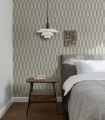 Mural z geometrycznym wzorem Tetris Stripe Greige Wallcolors