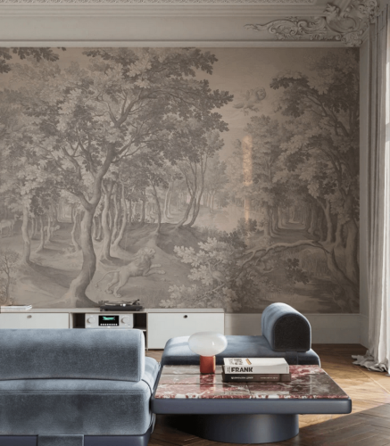 Mural krajobraz drzew Timeless Trees Beige Wallcolors