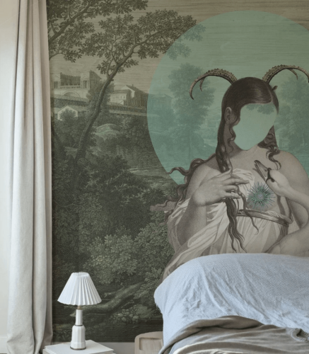 Mural artystyczna muza zodiakalna Zodiac Muse Wallcolors