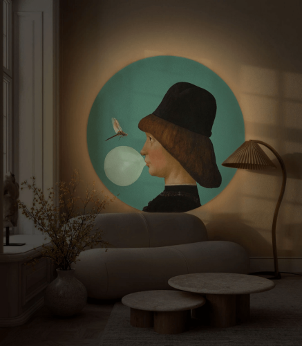 Lampa ścienna / kinkiet DOTS. Lighting Boy and Dragonfly Wallcolors