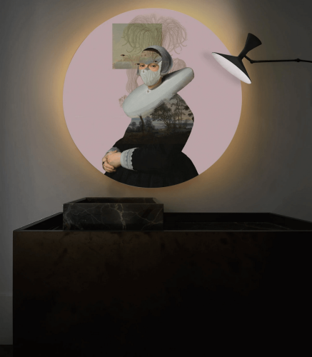 Lampa ścienna / kinkiet DOTS. Lighting Landscape Muse Pink Wallcolors